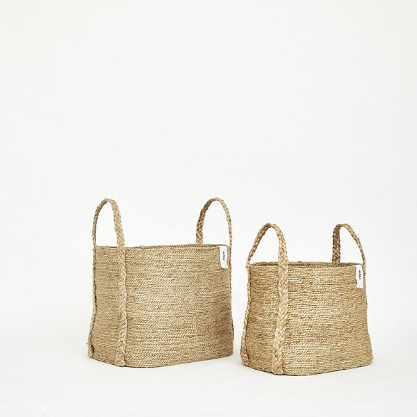 J'JUTE MAYA WIDE JUTE BASKET LARGE J'Jute USA