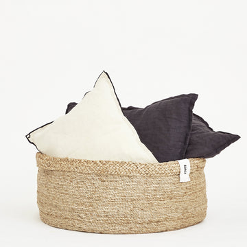 Large round low Assembly jute J'Jute basket