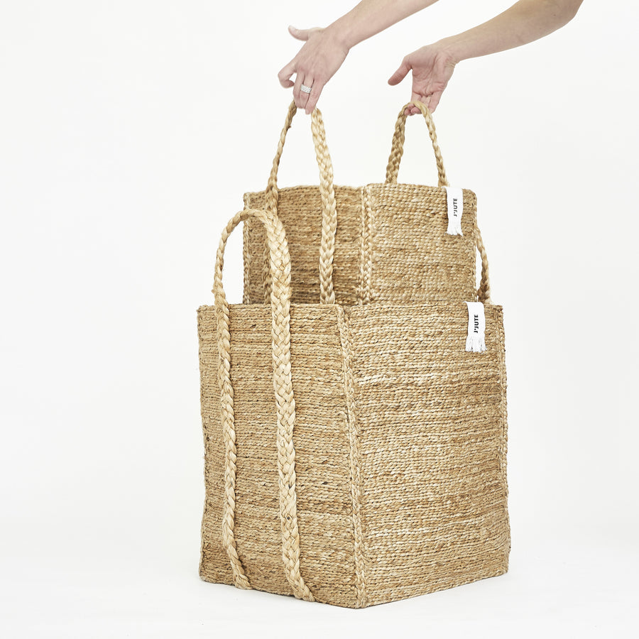 J'Jute Bronte Large and Medium Jute Basket