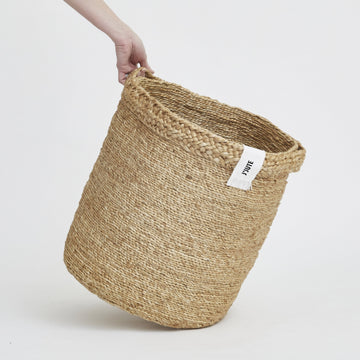 Assembly Round Tall Jute Basket