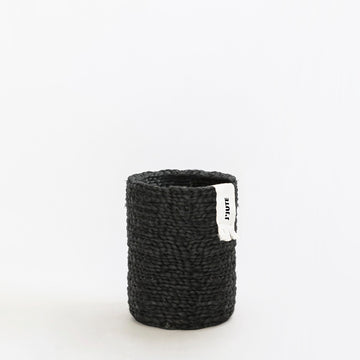 J'Jute Petite Tall Black Basket