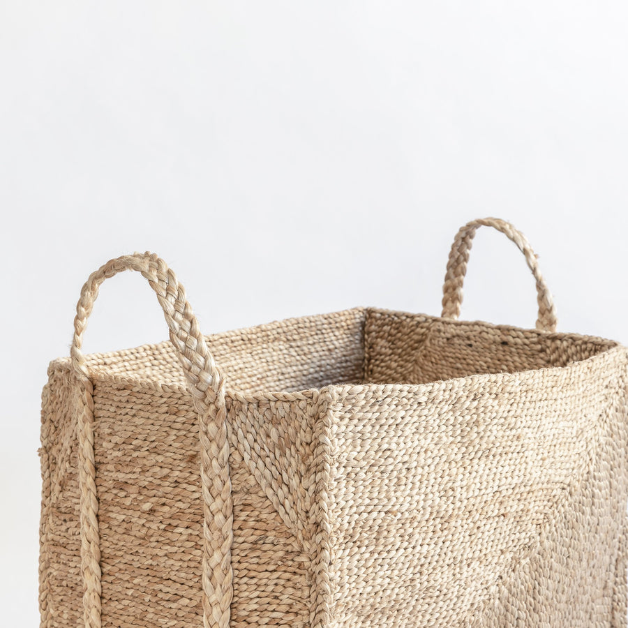 J'JUTE ALLORA DIAGONAL LARGE BASKET JUTE BASKET