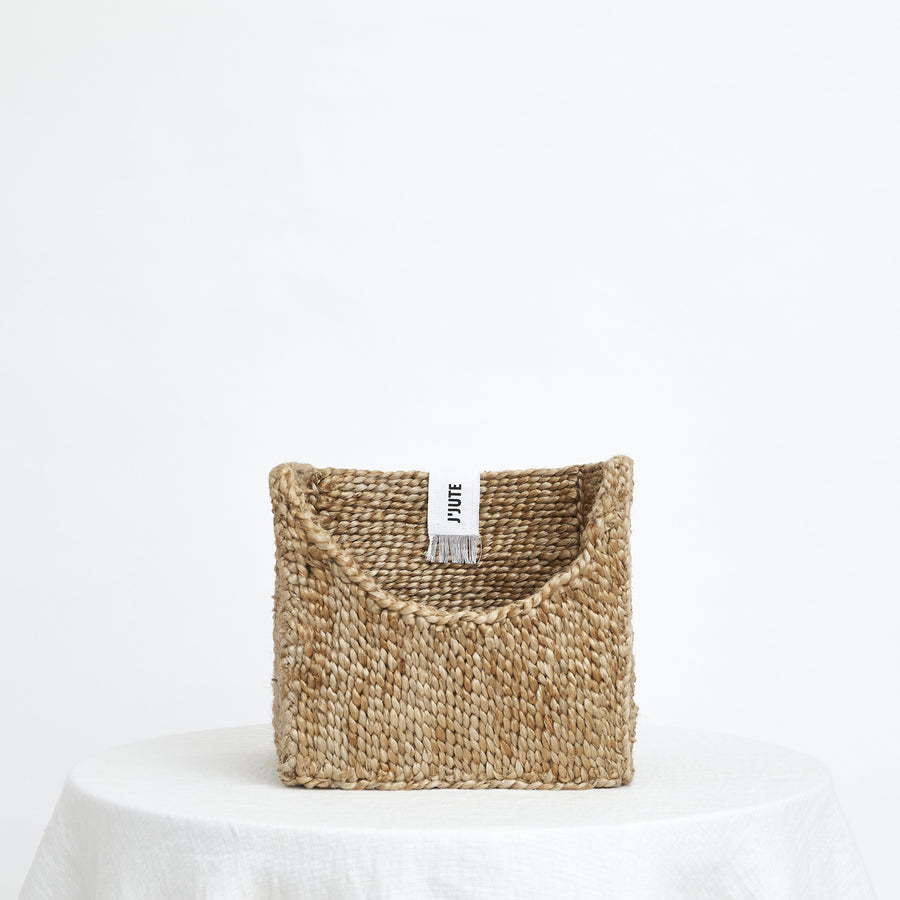 Saddle Cube Jute Basket 25