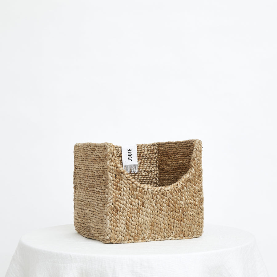 Saddle Cube Jute Basket 25