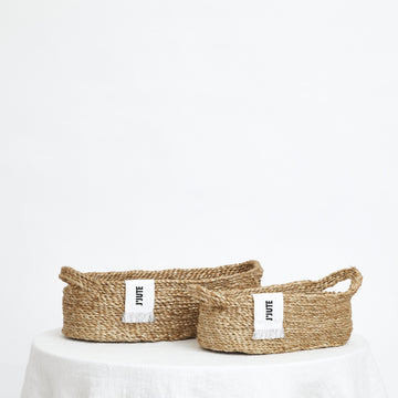 Camp Cove Handle Jute Baskets