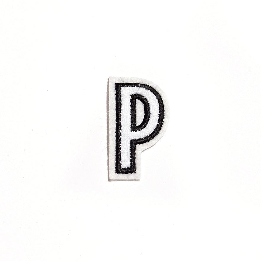 j'jute plush letter small P white