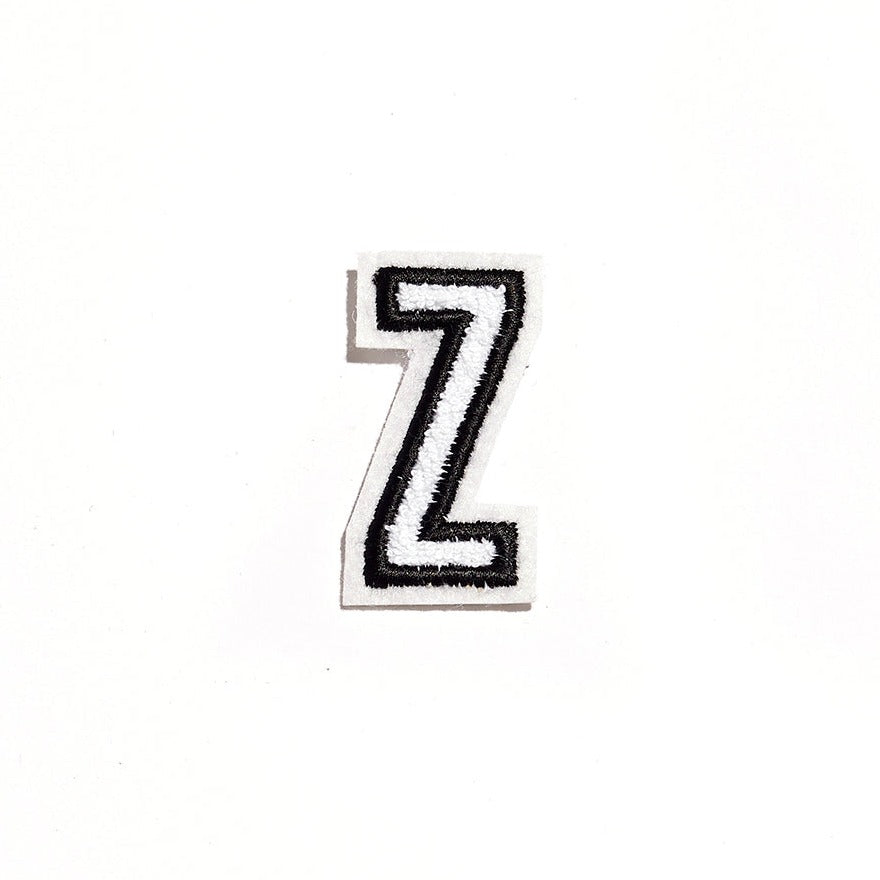 j'jute plush letter small Z white